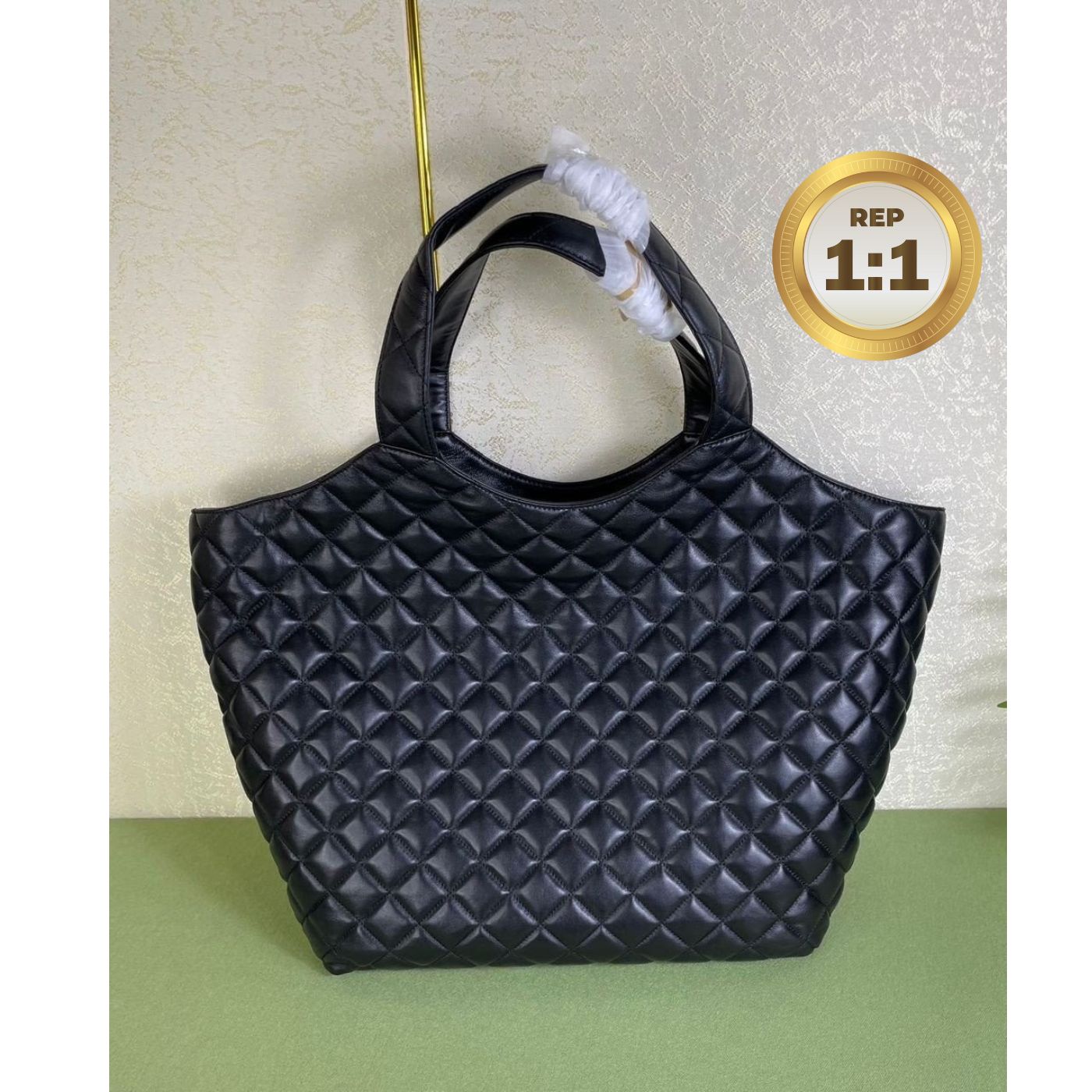 [REP 1:1] Saint Laurent Icare Maxi Shopping Bag Black For Women 16.9in/43cm 698651AAANG1000